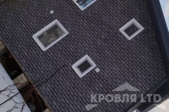 Фасадная плитка ТEХНОНИКОЛЬ HAUBERK Камень цвет Сланец, Фасадная панель Декер Стейн Молочный, Профнастил С21 7024.