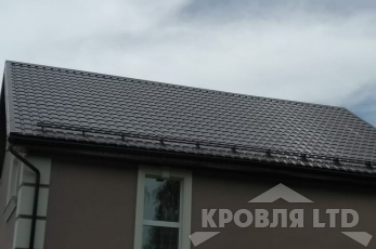 Металлочерепица Каскад, Rall 8017, 0.45