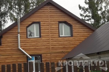 Сайдинг металлический Евробрус Голд.