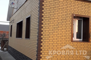 Фасадная панель Альта-Профиль камень жженый,Кирпич клинкерный желтый