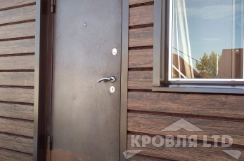 Сайдинг металлический Евробрус, под дерево Венге.