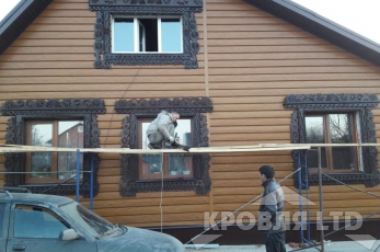 Сайдинг металлический Евробрус Кедр.