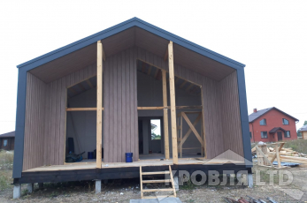 Сайдинг металлический Евробрус Ясень и Профнастил КС17