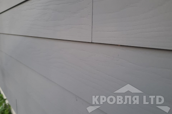 Фасадная Панель Фибратек 3000x100x8мм под покраску серая "Сибирская лиственница"