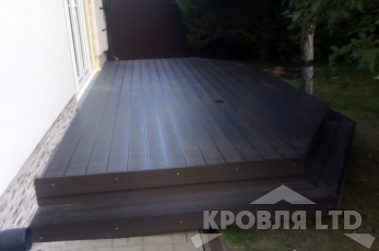 Террасная доска. Цвет-Венге.