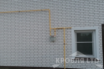 Фасадная панель Декер FLEMISH белый, коричневый