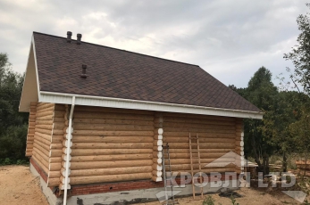 Гибкая черепица Roofshield серия Family Eco Light коллекция Стандарт цвет Коричневый с оттенением