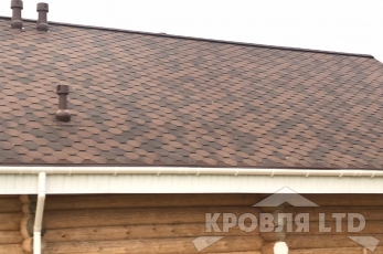 Гибкая черепица Roofshield серия Family Eco Light коллекция Стандарт цвет Коричневый с оттенением