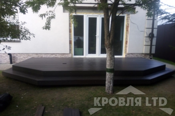 Террасная доска. Цвет-Венге.