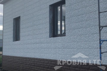 Фасадная панель Ю-ПЛАСТ Stone-House Кварцит Светло-Серый 