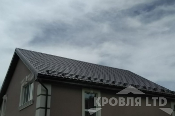 Металлочерепица Каскад, Rall 8017, 0.45