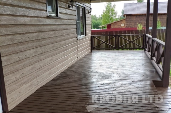 Сайдинг металлический Евробрус Ясень,Whate Dub1