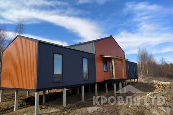 Сайдинг металлический Пихта. Профнастил Кс17 7024 Стальной бархат.