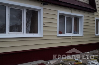 Сайдинг металлический Финская доска широкая rall 1014.