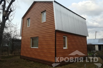 Металлсайдинг Евробрус Светлое дерево. 