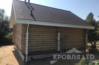 Гибкая черепица Roofshield серия Family Eco Light коллекция Стандарт цвет Коричневый с оттенением