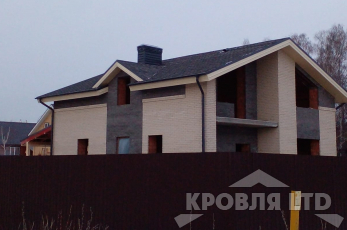Гибкая черепица Roofshield серия Premium Фьюжн Серый жемчуг.