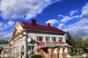 Металлочерепица Испанская сьера Стальной бархат rall 3005 