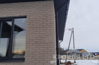 Софиты 9005 Стальной бархат, Водосток GL 9005.