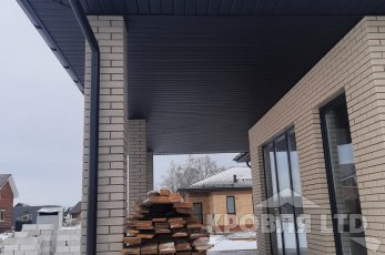 Софиты 9005 Стальной бархат, Водосток GL 9005.