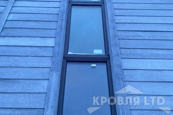 Фасадная Панель Фибратек 3000x190x8мм под покраску серая "Сибирская лиственница"