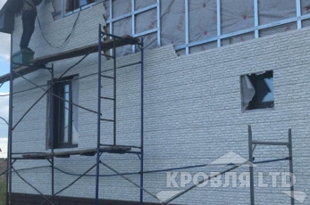 Фасадная панель Ю-ПЛАСТ Stone-House Кварцит Светло-Серый 