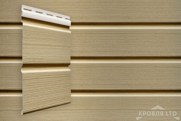 Сайдинг Double-брус Grand Line Tundra ясень (3,0м)