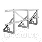 Кровельное ограждение Roofsystems серия PRESTIGE ZN H-1200 45*25 EURO, Полиэстер RAL 7004 серый, 3м