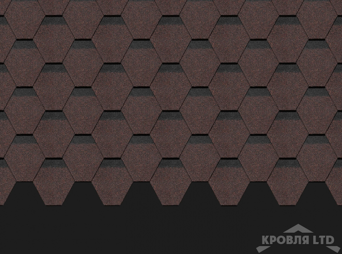 Гибкая черепица Дёке серия PREMIUM коллекция Шеффилд цвет Корица