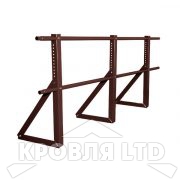 Кровельное ограждение Roofsystems серия ECONOM H-900 d25, для фальца, Полиэстер RAL 8017 коричневый шоколад, 3м