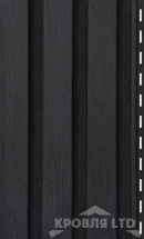 Сайдинг Ю-Пласт Timberblock Рейка фасадная цвет угольный 3м