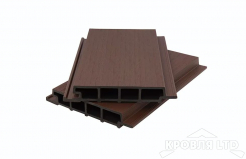Фасадная панель сплошная из ДПК CO-EX MIX 33х200х3600 мм Chokolate mix