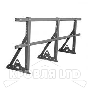 Кровельное ограждение Roofsystems серия ELITE H-600 40*20, для фальца, Полиэстер RAL 7024 серый графит, 3м