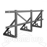 Кровельное ограждение Roofsystems серия PRESTIGE ZN H-600 45*25 EURO, Полиэстер RAL 7024 серый графит, 3м