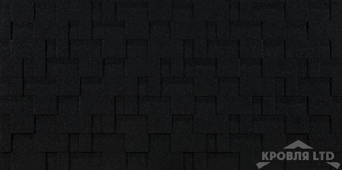 Гибкая черепица Дёке серия  EURAZIA Коллекция Лабиринт цвет Черный