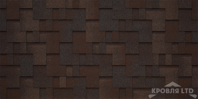 Гибкая черепица Тегола серия Категория BUSINESS PLUS коллекция UNICA GOTHIK цвет Arabica Scurа 421
