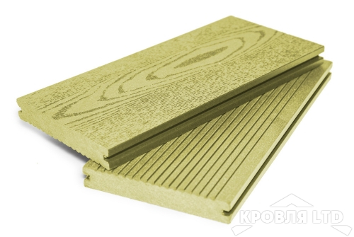 Террасная доска GRAND LINE серия Массив цвет Золотой 22×140x4000